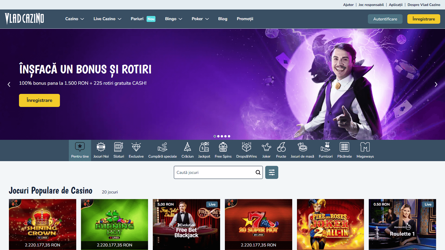 Vlad Casino Desktop screenshot